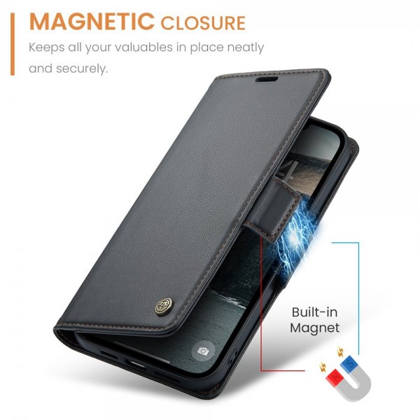 CaseMe iPhone 16/17 Etui 023 Series Sort