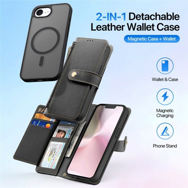 Dux Ducis iPhone 16e/17e Etui 2-i-1 Lawa Series MagSafe Sort