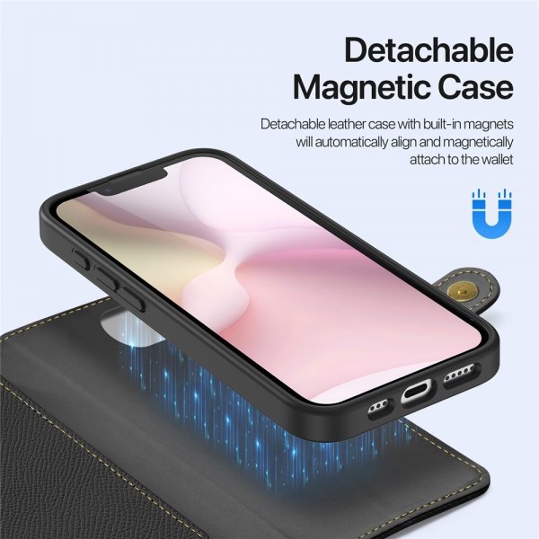 Dux Ducis iPhone 16e/17e Etui 2-i-1 Lawa Series MagSafe Sort