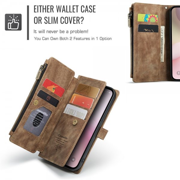 CaseMe iPhone 16./17. Etui C30 Serie Brun