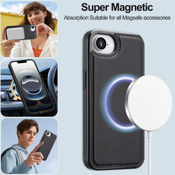 Nordic Covers iPhone 16./17. Cover med aftageligt MagSafe-cover Raven Black