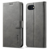 Lc.Imeeke iPhone 16e/17e Cover med Kortrum Stativfunktion Grå