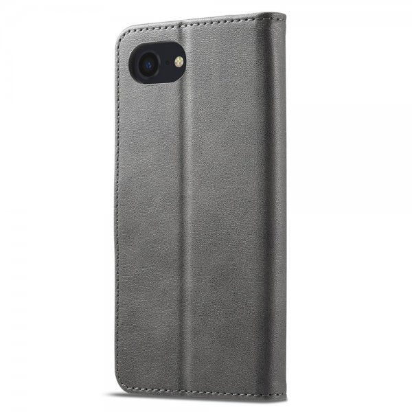 Lc.Imeeke iPhone 16e/17e Cover med Kortrum Stativfunktion Grå