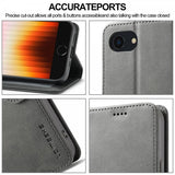 Lc.Imeeke iPhone 16e/17e Cover med Kortrum Stativfunktion Grå