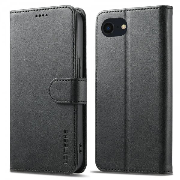 Lc.Imeeke iPhone 16/17 Etui med Kortlomme Standfunktion Sort