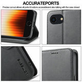 Lc.Imeeke iPhone 16/17 Etui med Kortlomme Standfunktion Sort