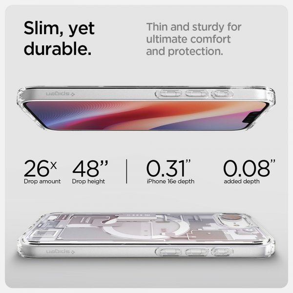Spigen iPhone 16e/iPhone 17e Cover Ultra Hybrid Zero One MagFit Hvid