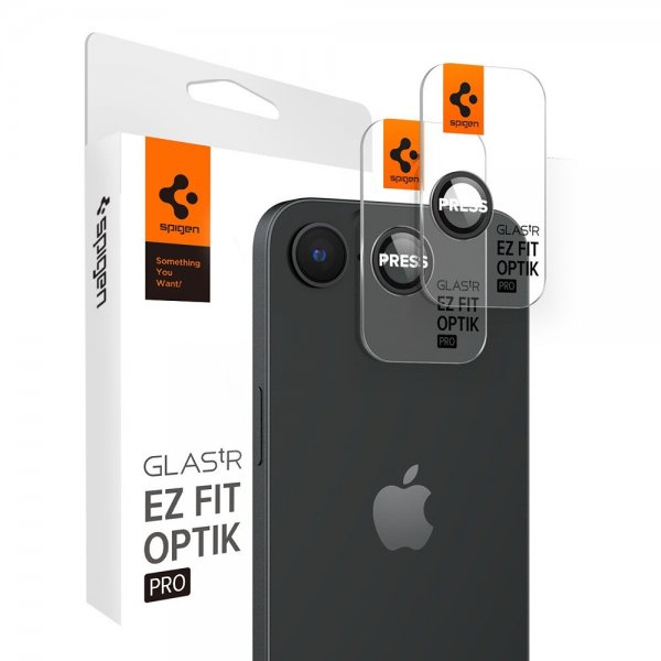 Spigen iPhone 16/17 Kamerabeskytter GLAS.tR EZ Fit Optik Pro 2-pak