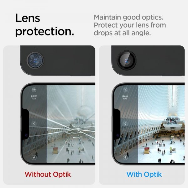 Spigen iPhone 16/17 Kamerabeskytter GLAS.tR EZ Fit Optik Pro 2-pak