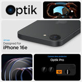 Spigen iPhone 16/17 Kamerabeskytter GLAS.tR EZ Fit Optik Pro 2-pak