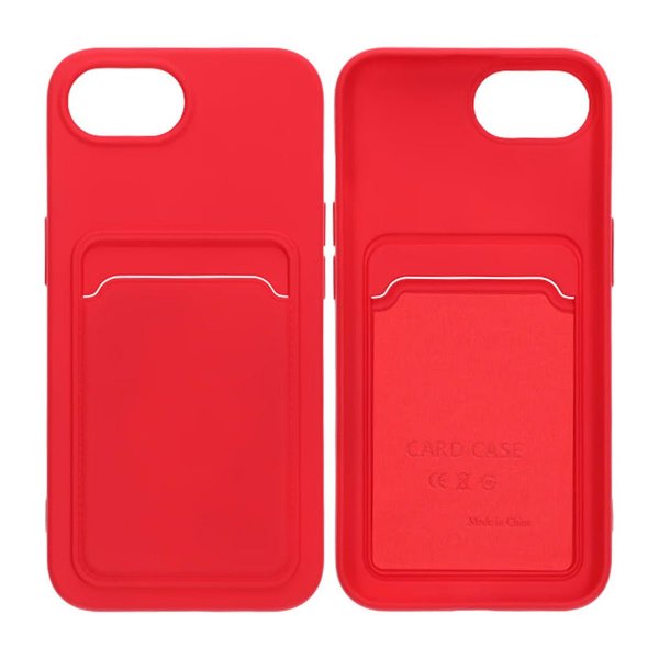 iPhone 16./17. cover kortholder rød