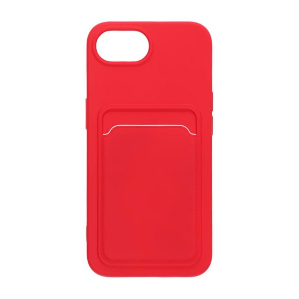 iPhone 16./17. cover kortholder rød