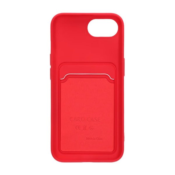 iPhone 16./17. cover kortholder rød