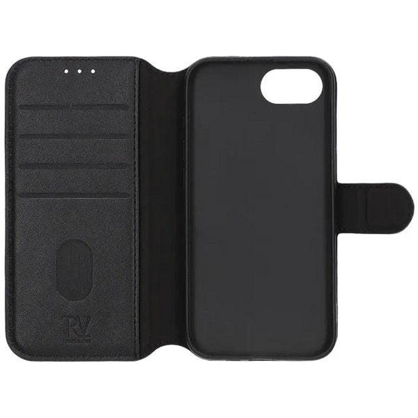 Rvelon iPhone 16e/17e Etui Ægte Læder Sort