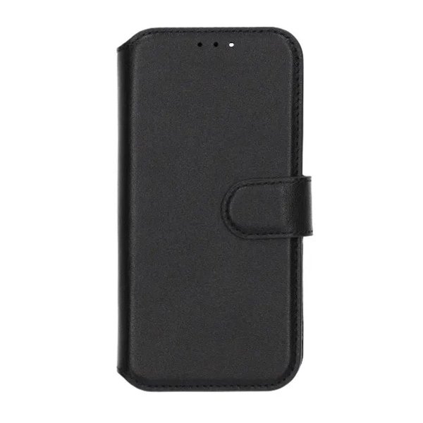 Rvelon iPhone 16e/17e Etui Ægte Læder Sort