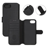 Rvelon iPhone 16e/17e Etui Ægte Læder Sort