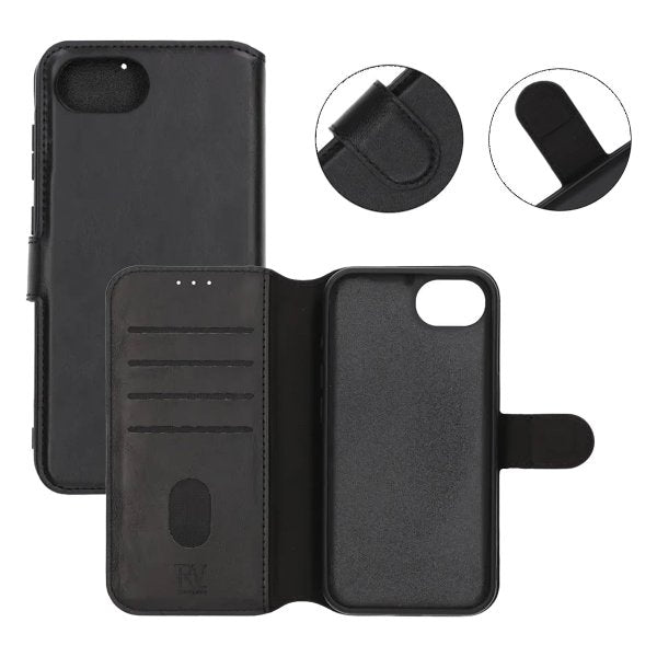 Rvelon iPhone 16/17 Futteral Magnetisk Aftageligt Cover Sort