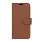iPhone 16./17. Etui med Kortlomme, Stativfunktion, Brun