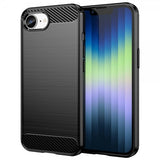 iPhone 16./17. cover børstet kulfibertekstur sort