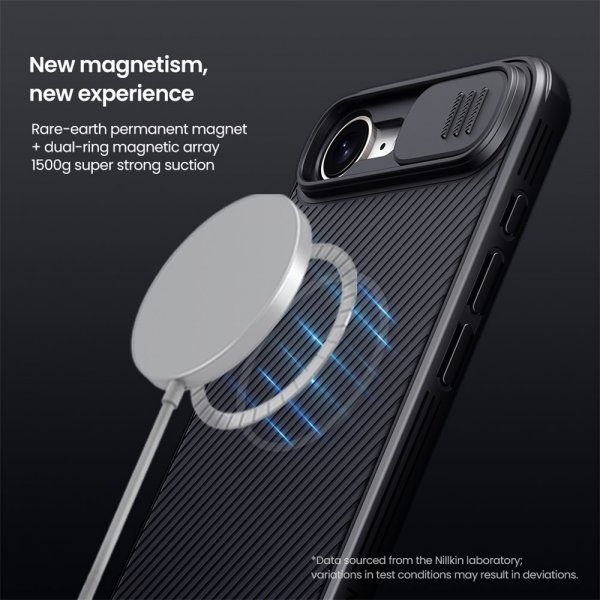 Nillkin iPhone 16e/17e Cover CamShield Pro MagSafe Sort