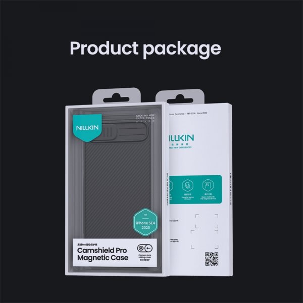Nillkin iPhone 16e/17e Cover CamShield Pro MagSafe Sort
