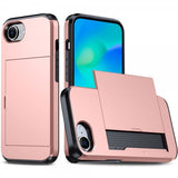 iPhone 16e/17e Cover Card Slide Rosaguld