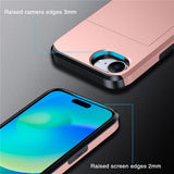 iPhone 16e/17e Cover Card Slide Rosaguld