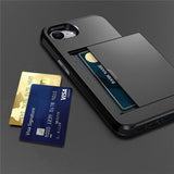 iPhone 16./17. generation Cover med kortplads Sort