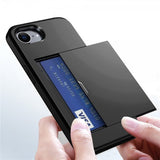 iPhone 16./17. generation Cover med kortplads Sort