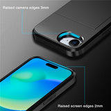 iPhone 16./17. generation Cover med kortplads Sort