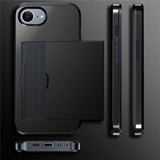 iPhone 16./17. generation Cover med kortplads Sort