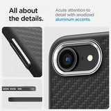 Spigen iPhone 16/17 Cover Enzo Aramid MagFit Matte Black