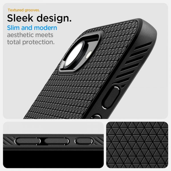 Spigen iPhone 16/17 Cover Liquid Air MagFit Mat Sort