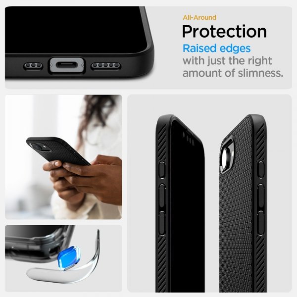 Spigen iPhone 16/17 Cover Liquid Air MagFit Mat Sort