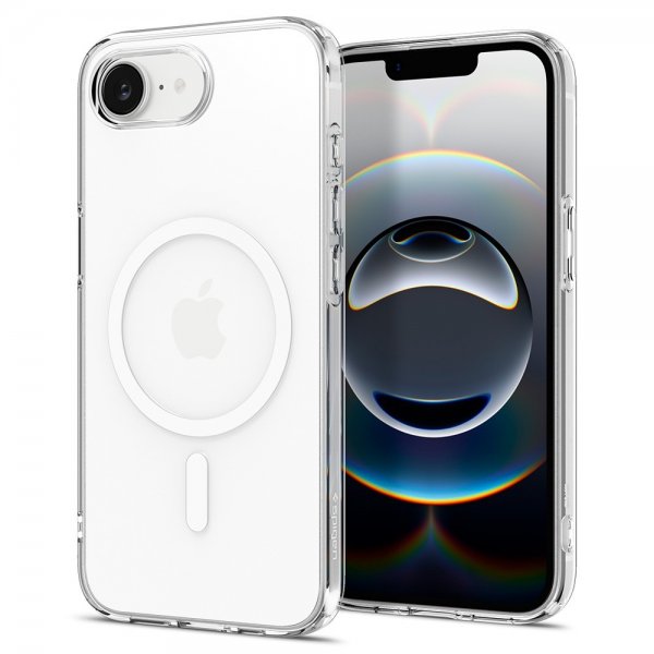 Spigen iPhone 16e/17e Cover Liquid Crystal MagFit Clear White