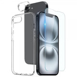 Northjo iPhone 16e/17e Cover med Skærmbeskyttelse og Kamerabeskyttelse 3-i-1