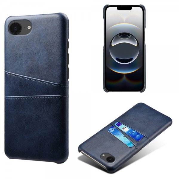 iPhone 16./17. cover med to kortlommer Blå