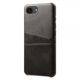 iPhone 16./17. cover med to kortlommer, sort
