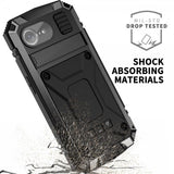 R-JUST iPhone 16e/17e Cover Metal Stødsikkert Sort