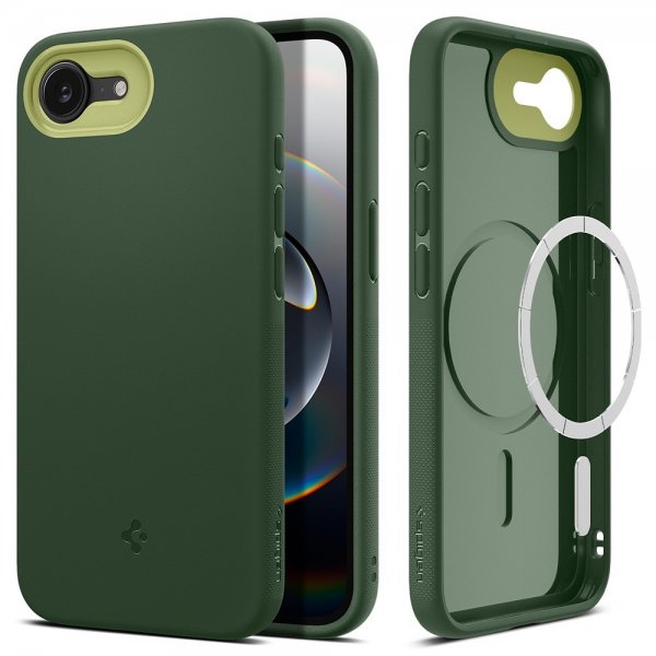 Spigen iPhone 16./17. Cover Nano Pop MagFit Avo Green