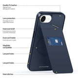 Dux Ducis iPhone 16e/17e Cover Rafi II Series MagSafe Blå