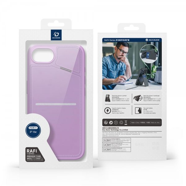 Dux Ducis iPhone 16./17. generation Cover Rafi II Series MagSafe Lilla
