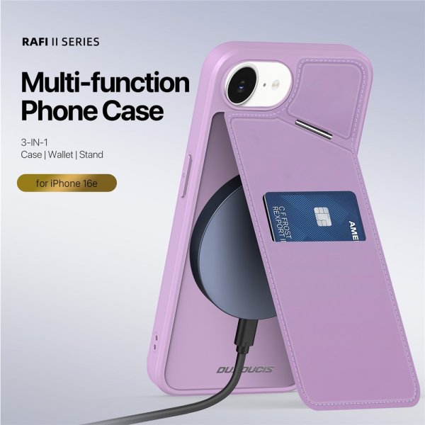 Dux Ducis iPhone 16./17. generation Cover Rafi II Series MagSafe Lilla