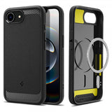 Spigen iPhone 16./17. Cover Rugged Armor MagFit Mat Sort