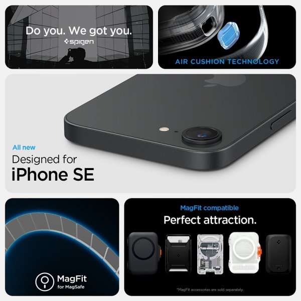 Spigen iPhone 16./17. Cover Rugged Armor MagFit Mat Sort