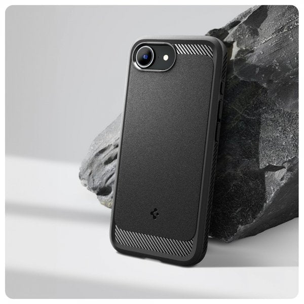 Spigen iPhone 16./17. Cover Rugged Armor MagFit Mat Sort
