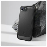 Spigen iPhone 16./17. Cover Rugged Armor MagFit Mat Sort