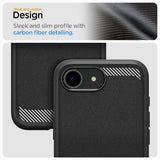Spigen iPhone 16./17. Cover Rugged Armor MagFit Mat Sort