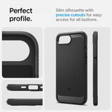 Spigen iPhone 16./17. Cover Rugged Armor MagFit Mat Sort