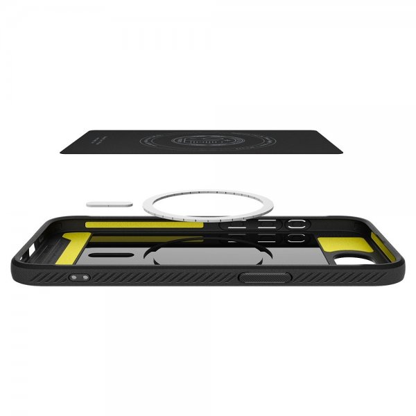 Spigen iPhone 16./17. Cover Rugged Armor MagFit Mat Sort